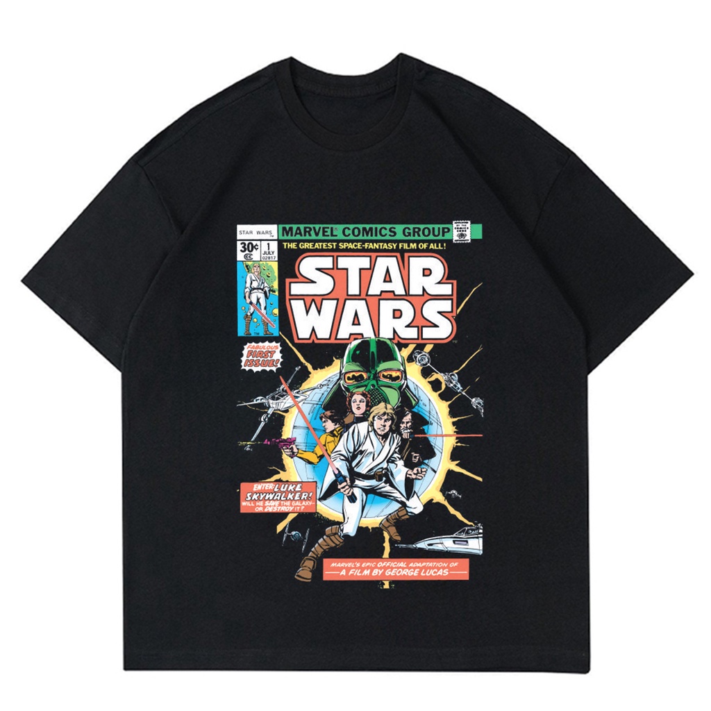 KAOS VINTAGE STAR WARS | T-SHIRT COMIC STARWARS VINTAGE | KAOS BAJU STARWARS  BY PB