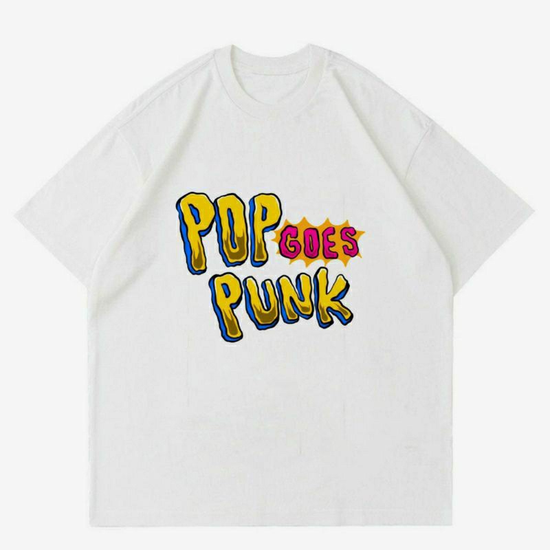 BAJU POP GOES PUNK | T-SHIRT KAOS POP GOES PUNK | KAOS BAJU POP PUNK | BAJU METAL PUNK | KAOS PUNK V