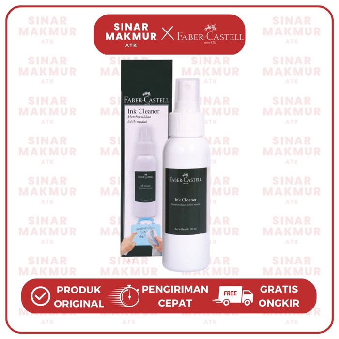 

FABER CASTELL Ink Cleaner/Pembersih Papan Tulis/Tinta 90Ml 583001(PCS)