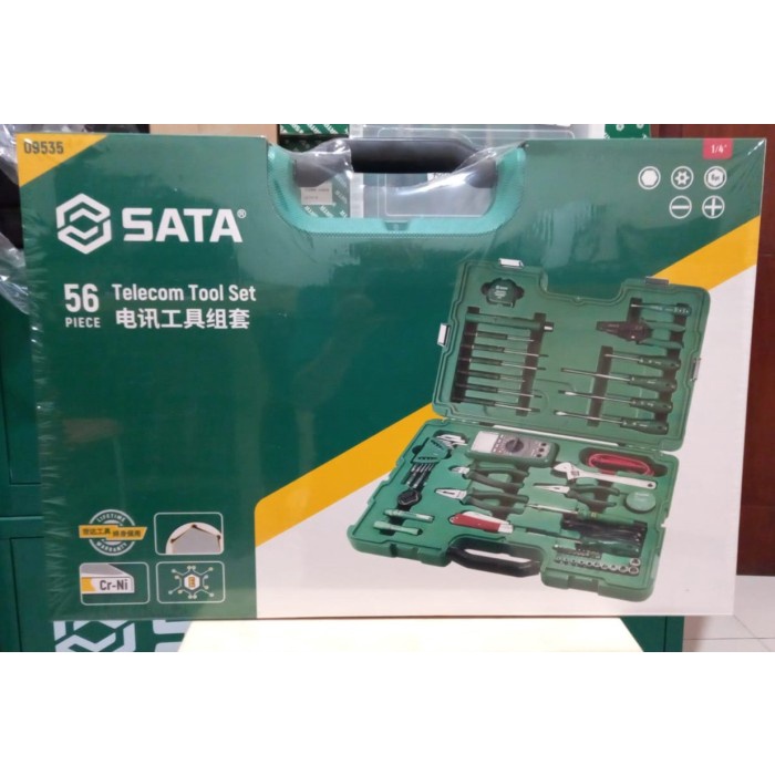 SATA Tool Kit Set 56Pcs Electrical Toolkit Set Telecom Tool Set 09535