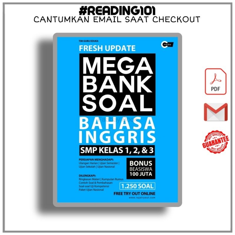 

[Indonesia] Mega Bank Soal Bahasa Inggris SMP Kelas 1, 2, dan 3