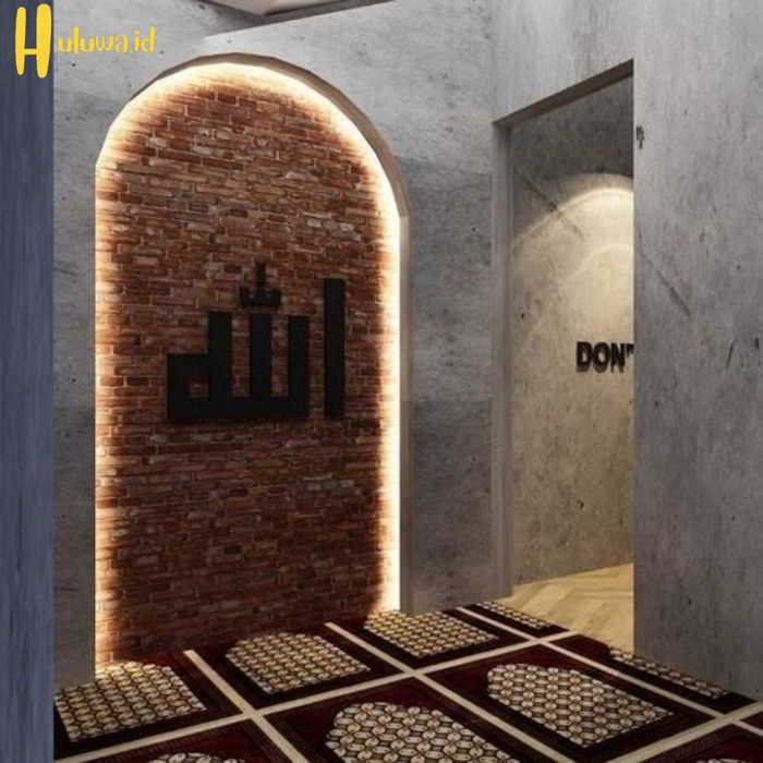 Kaligrafi Dinding / Inspirasi Ruang Sholat - Gold