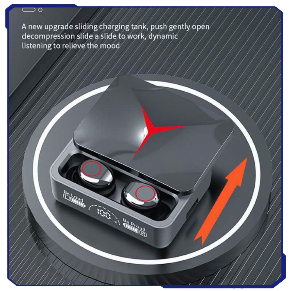 TWS Earphone Bluetooth 5.3 HIFI LED Type C 1200mAh - M90Pro