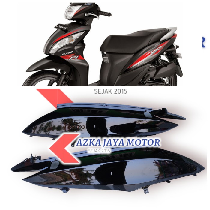 cover body honda spacy hitam polos - Putih