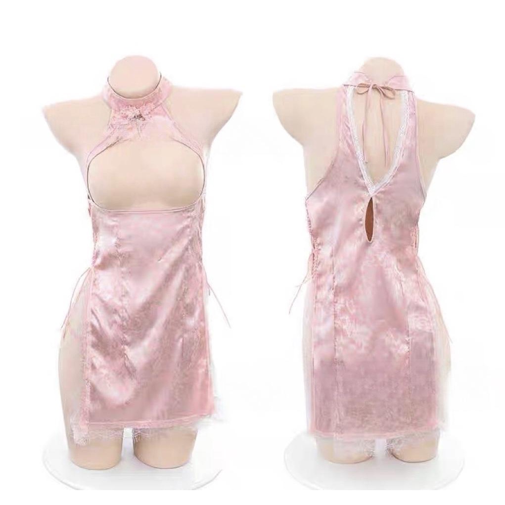 SET LINGERIE CHEONGSAM LUCU QIPAO LACE