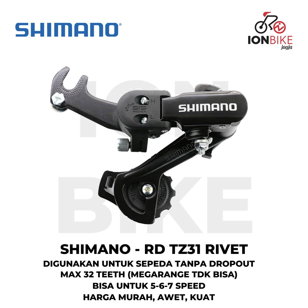 RD Shimano TZ31 6 7 Speed Rivet Bracket Sepeda MTB Lipat Jadul TZ 31 - RD TZ-31 6/7 Sp Lawas Old Sto