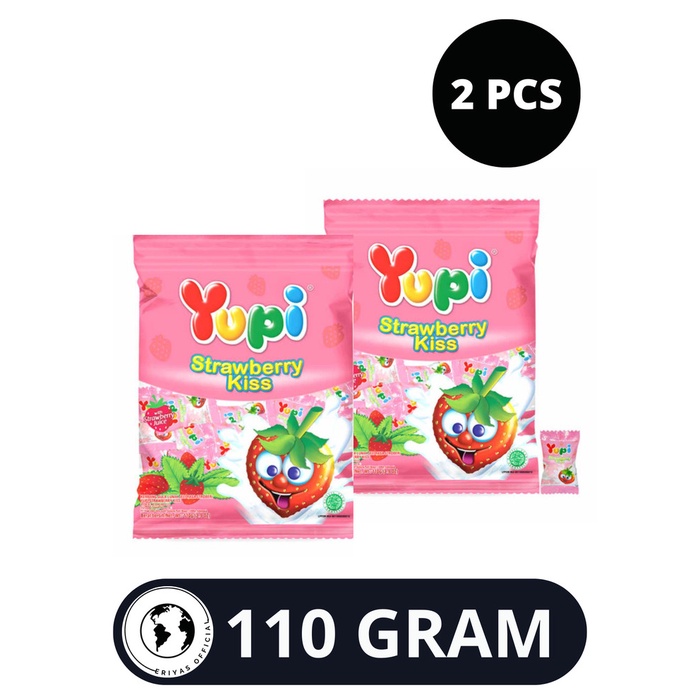 

Permen Yupi Gummy Rasa Strawberry Kiss Candy 2 Bungkus