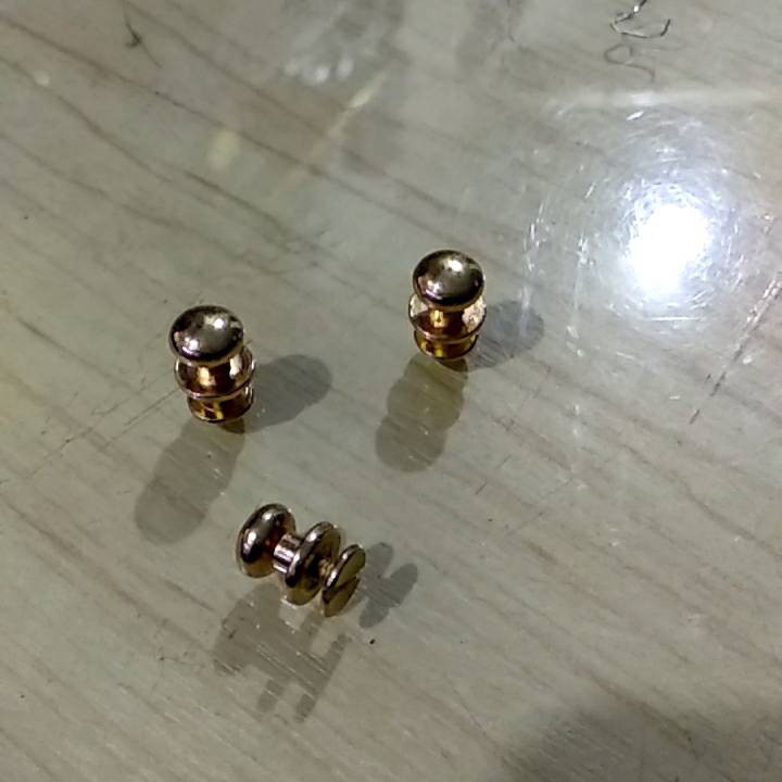 Baut Pentol 8 mm warna emas muda