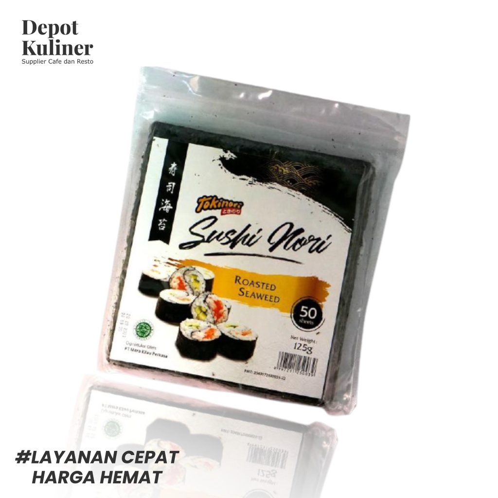

Ready Stok Kulit Rumput Laut / Sushi Nori Isi 50 Lembar Dimsum