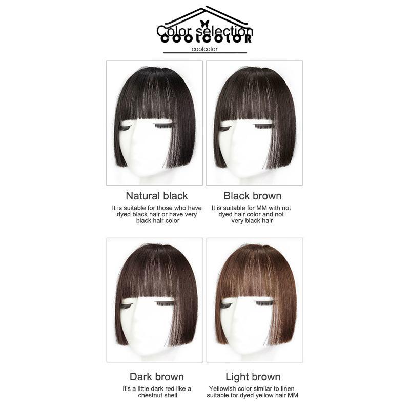 COD❤️Toupee human Hair Tempelan penutup botak rambut asli toupee tipis layer rambut asli- cl