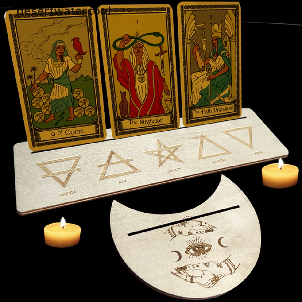 Deid2/4pcs Stand Kartu Tarot Untuk Alat Ramalan Penyihir Display Holder Altar Martijn