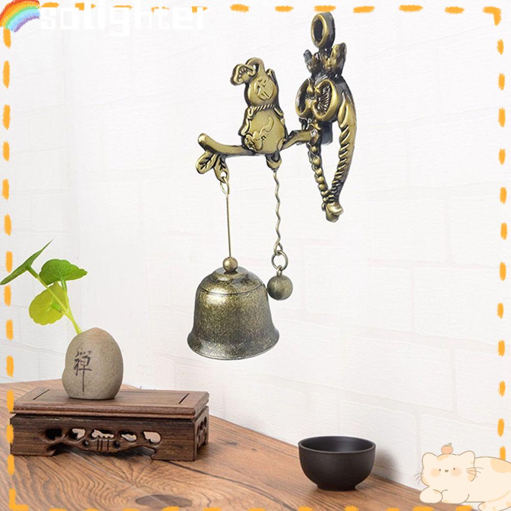 Solighter Metal Bell Vintage Windchime Hiasan Dinding Ornamen Toko Pintu Tokokeeper