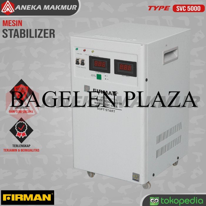 Obral Firman Stabilizer SVC 5000 Watt Voltage Stabilizer SVC5000 Watt