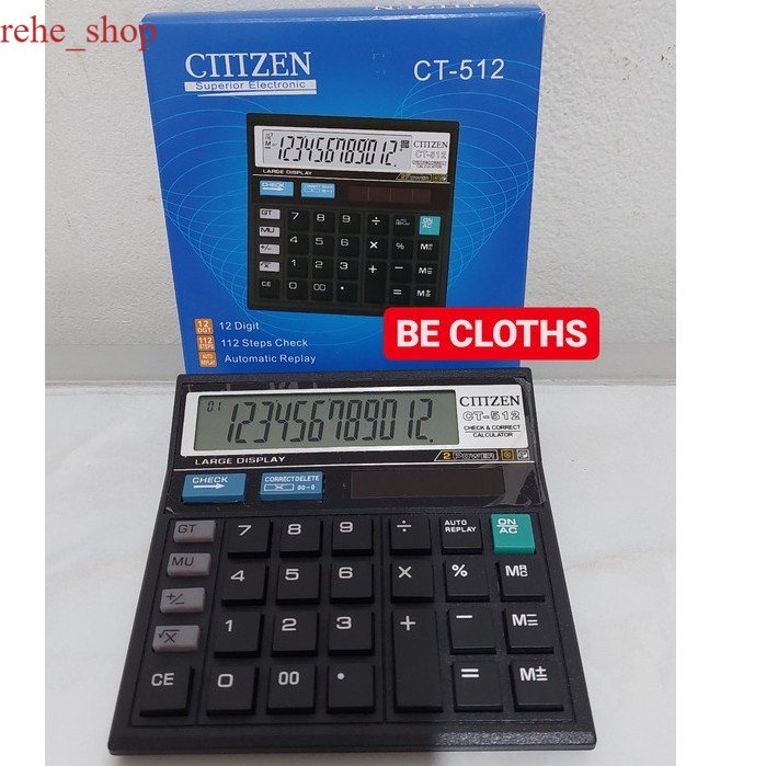 

CTTTZEN CT-512 Kalkulator seperti Citizen CT 512 Kalkulator Ctttzen CT512 MURAH