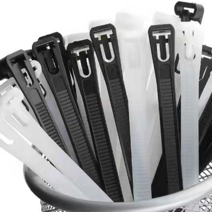 

Terlaris Kabel Ties Buka Pasang / Cable Tie Reusable Releasable 30Cm 7.2X300Mm