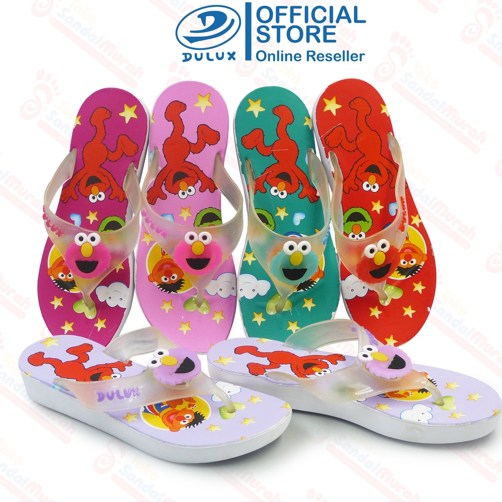 Toko Sendal Murah - Sandal Jepit Anak Remaja Uk 30-35/ Sandal Karakter Elmo/ Sandal Jelly Bahan Empuk/ Sandal Anak Sesame Street/ Sandal Santai Murah Meriah/ [ Toko Sendal Murah M 333 C ]