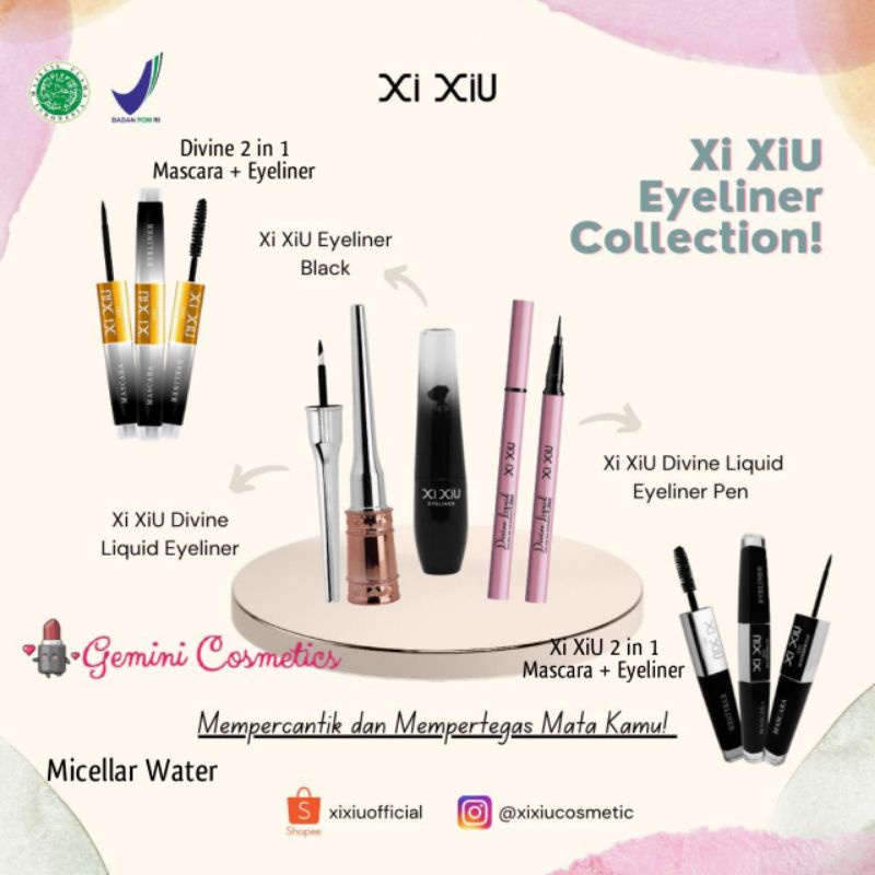 XI XIU Eyeliner Collection | Xi xiu Divine Eyeliner | Xi Xiu Black Eyeliner | Xi Xiu Mascara Eyeline