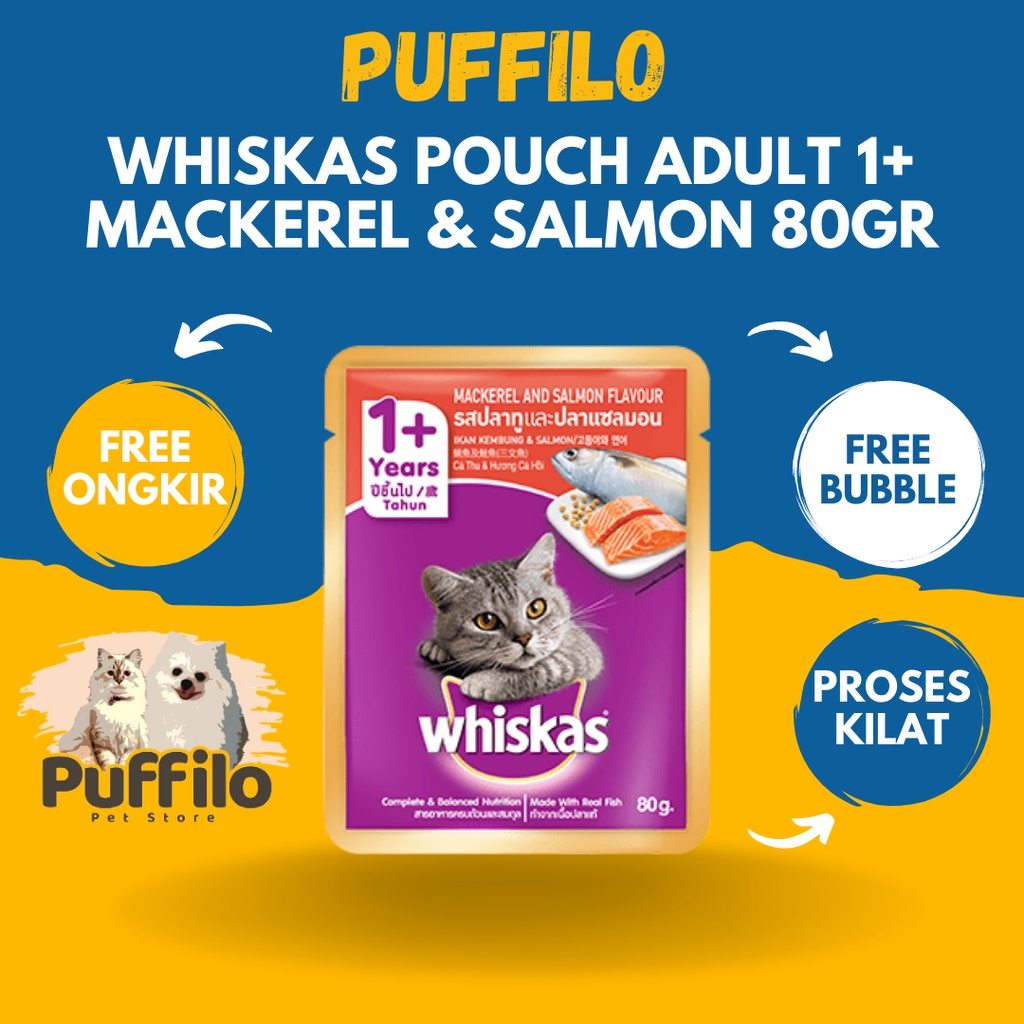 Makanan kucing Whiskas Kemasan Pouch 85gr