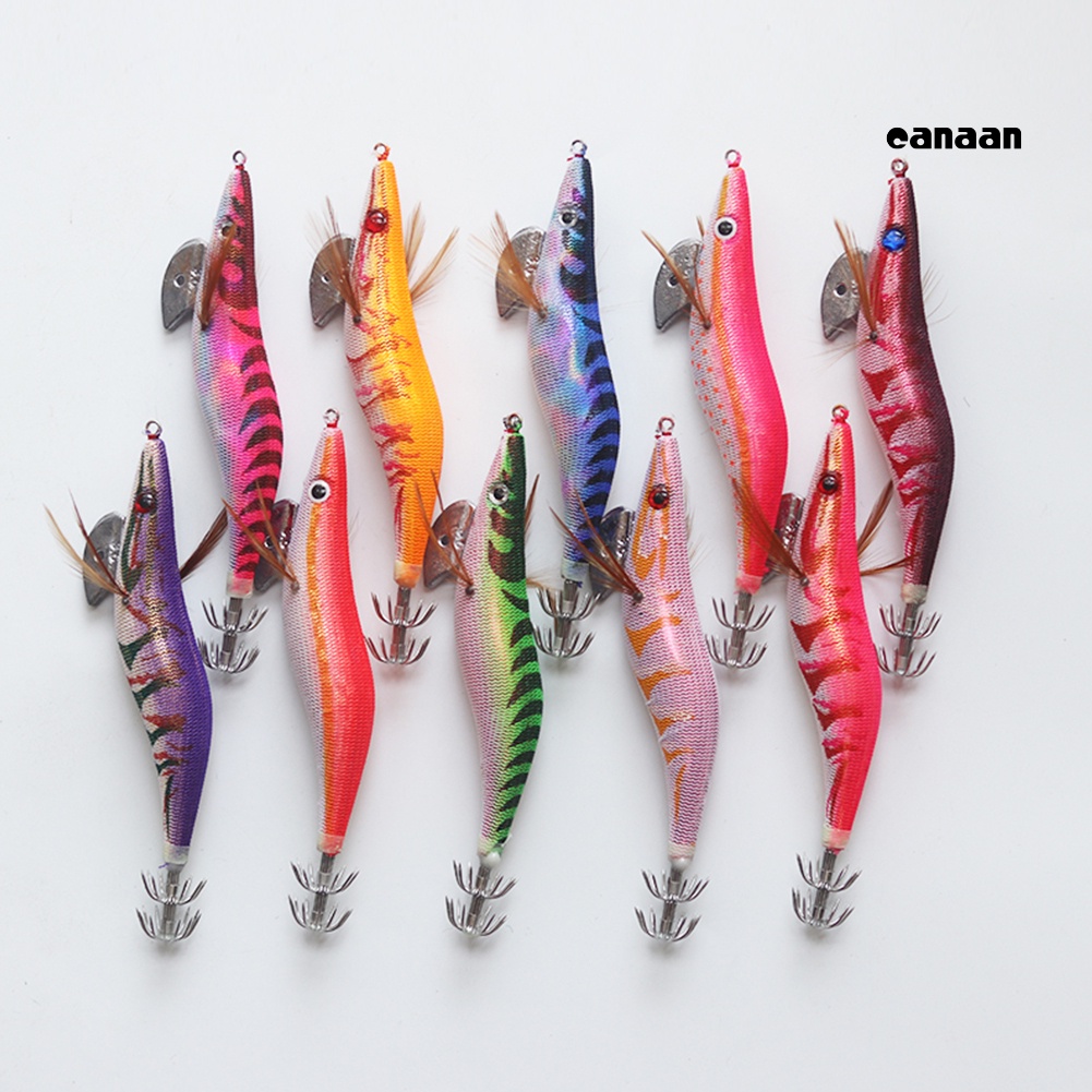 Cnn-10pcs Luminous Saltwater Squid Jig Cuttlefish Fishing Lure Umpan Tackle Dengan Pengait