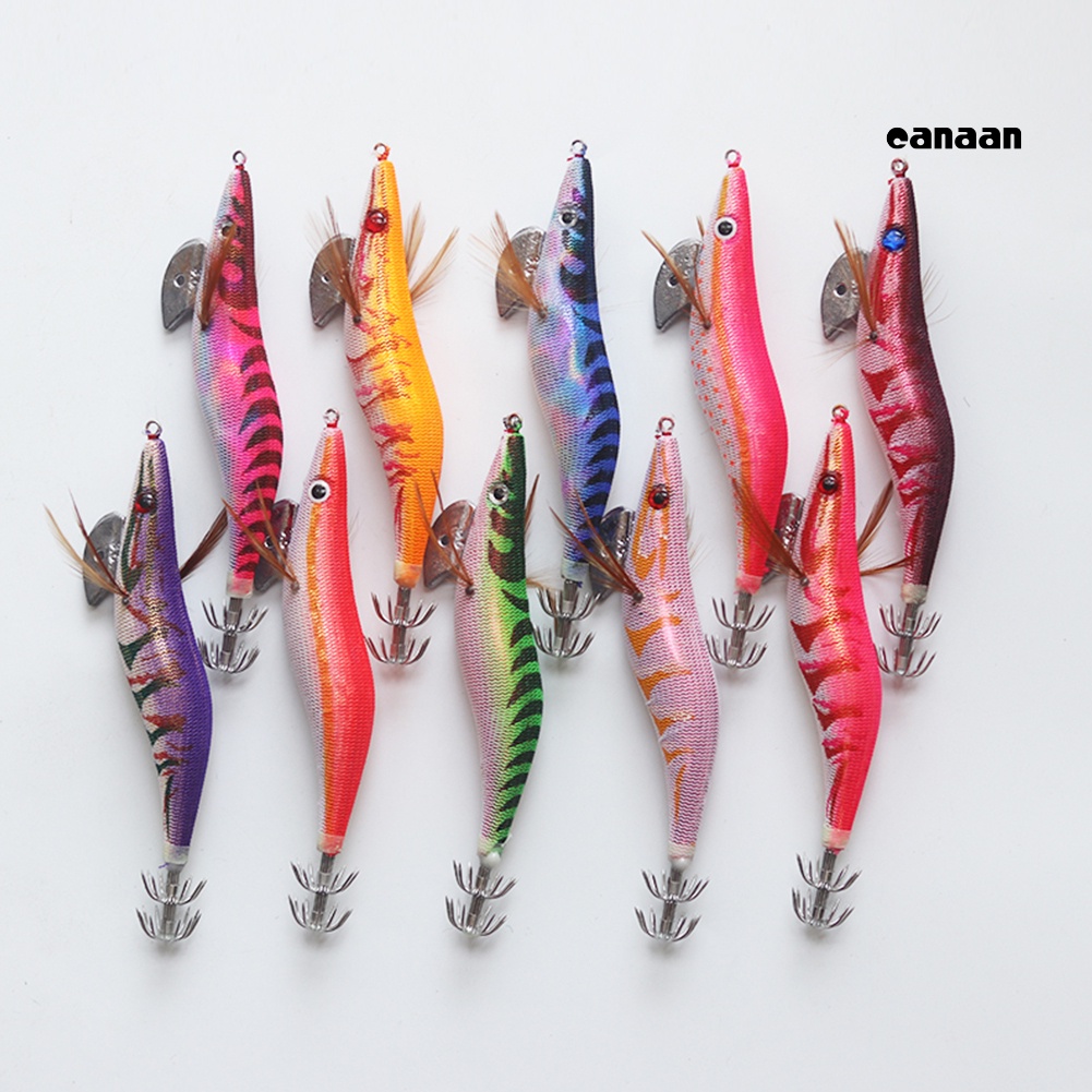 Cnn-10pcs Luminous Saltwater Squid Jig Cuttlefish Fishing Lure Umpan Tackle Dengan Pengait