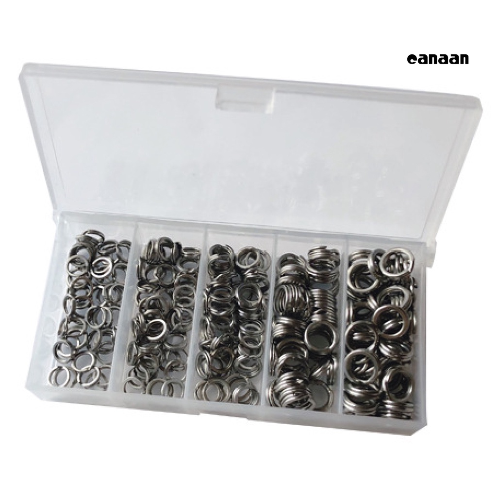 Cnn-200pcs Double Flat Ring Circle Lure Hook Sambung Aksesoris Alat Pancing