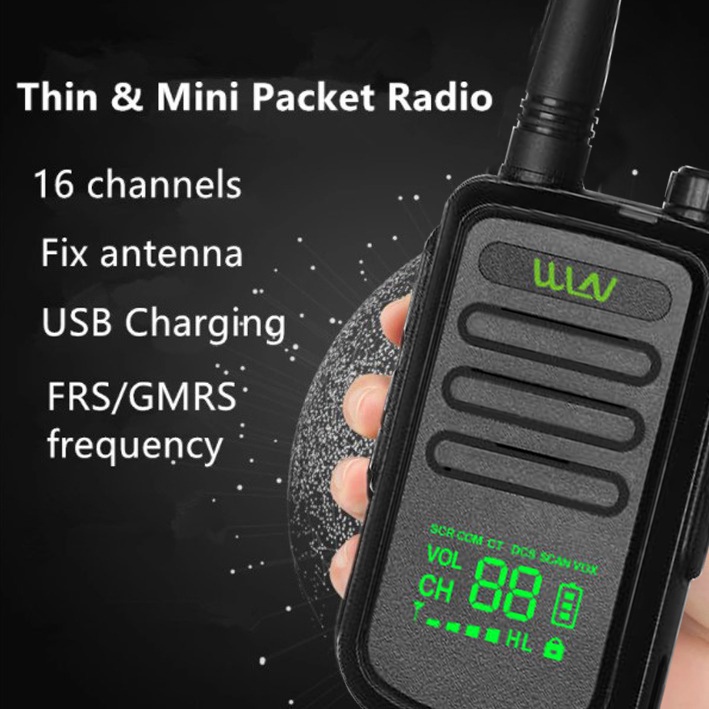 HT WLN Walkie talkie HT Two-Way Radio Layar LED KD - C100U ( isi 1 pcs ) - Antena Sedang-Batrai 1500 mA