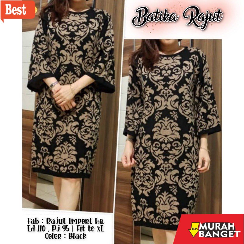 Tunik jumbo terbaru untuk wanita- Tunik Rajut Import Motif Kekinian. Tunic Rajut Casual Cantik Korea