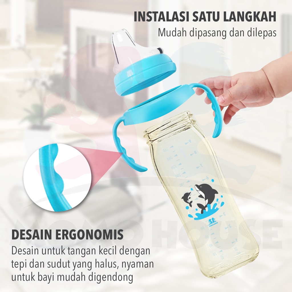 MOMO HOUSE Pemegang Botol PPSU Botol Susu Bayi Botol Bayi Wide Neck Bottle Spare Part