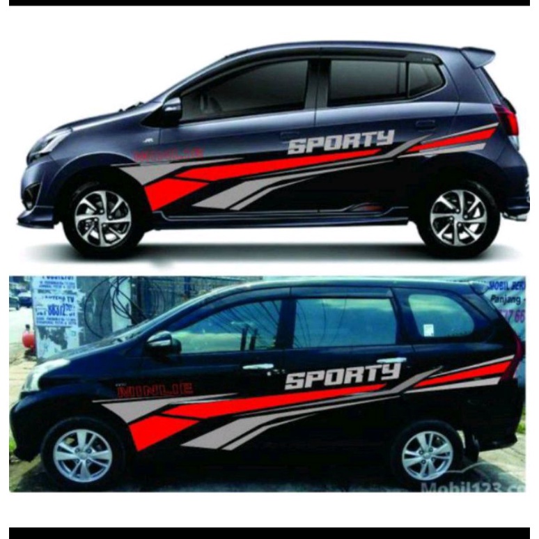 sticker mobil Terios cutting sticker mobil Terios Fortuner AVANZA Veloz