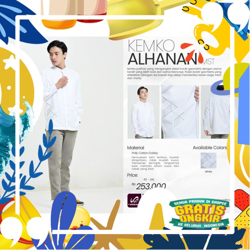 Rabbani - Kemko Alhanan/ Pink Coklat Maron khaki ungu