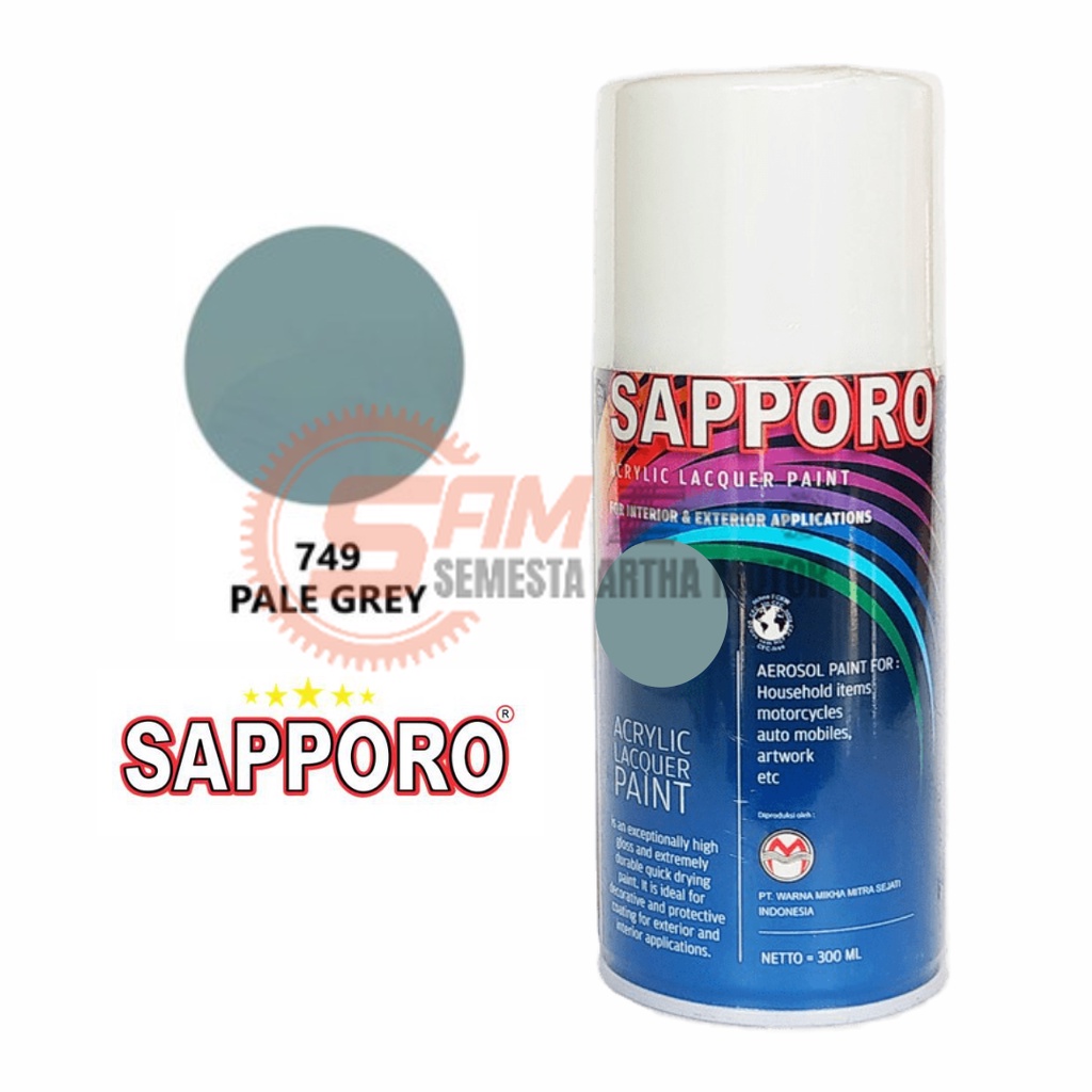 

Pilox Sapporo Pale Grey 749 Cat Semprot 300ml Aerosol Abu Colour Spray Pilok