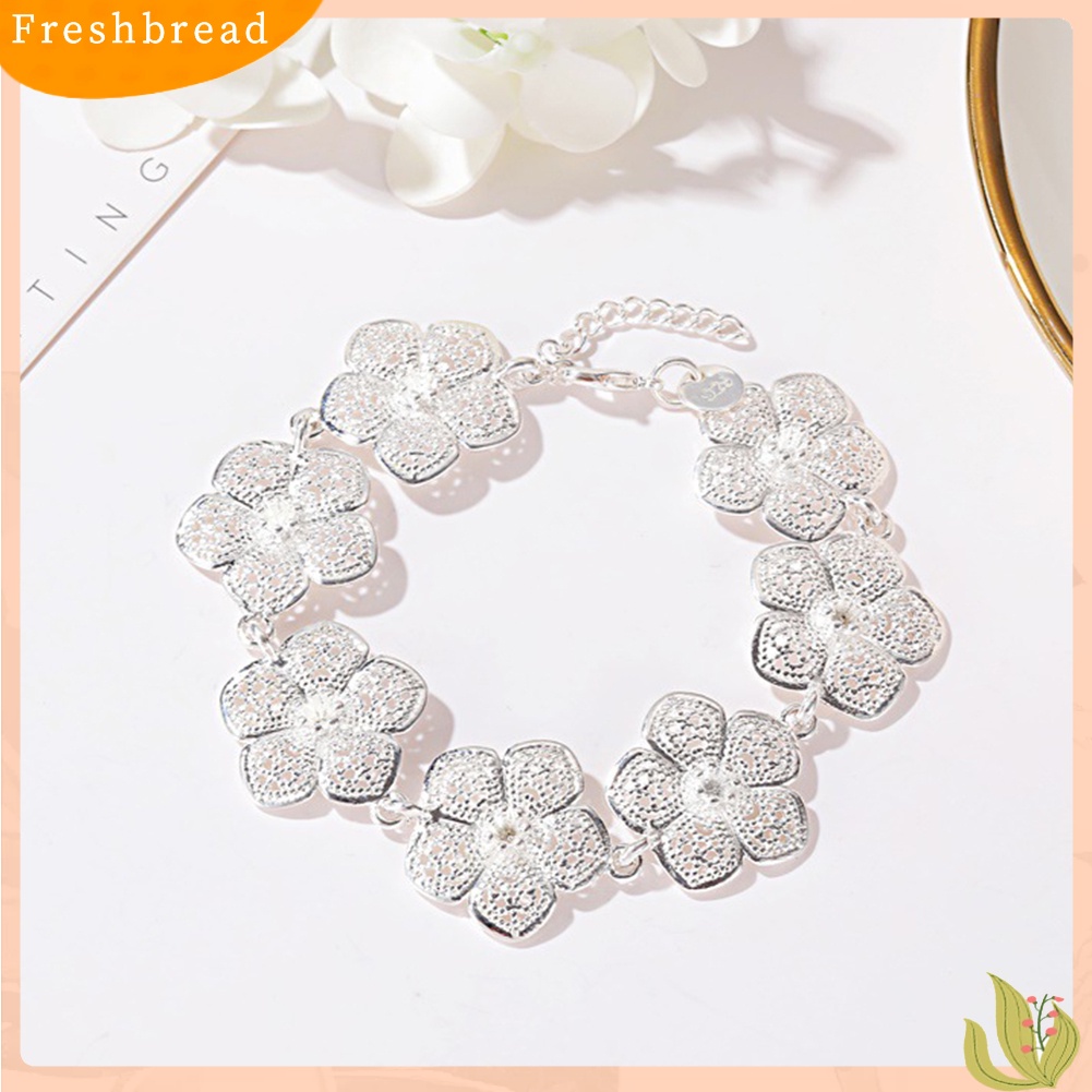 &lt; Freshbread &gt; Wanita Bauhinia Bunga Pesona Rantai Gelang Bangle Pesta Pernikahan Perhiasan Hadiah