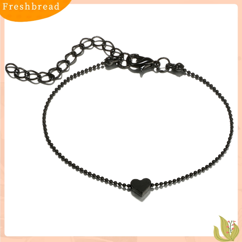 &lt; Freshbread &gt; 4Pcs/Set Wanita Fashion Cinta Hati Berongga Lotus Bulat Bola Daun Gelang Perhiasan