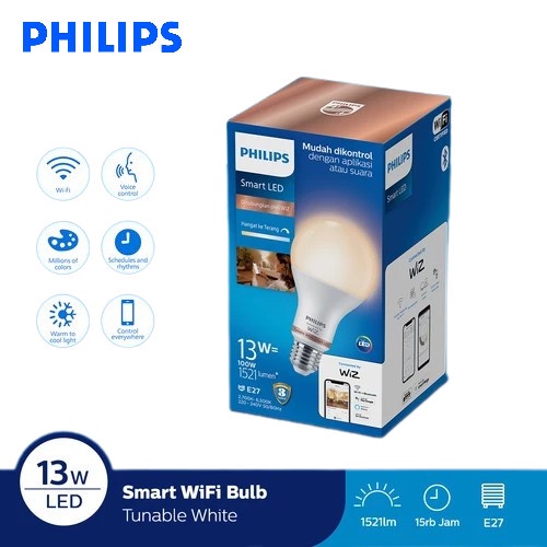 Lampu Philips Smart WiFi LED 13W - 100W With Bluetooth - Tunable White