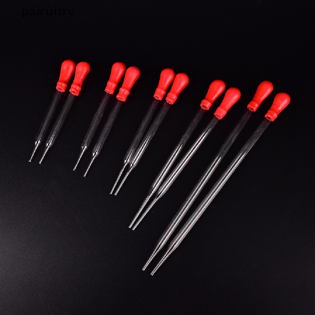 Prt 2Pcs Pipet Kaca Kepala Karet Pipet Pipet Lab Glassware Alat Untuk Tes Dokter Hewan PRT