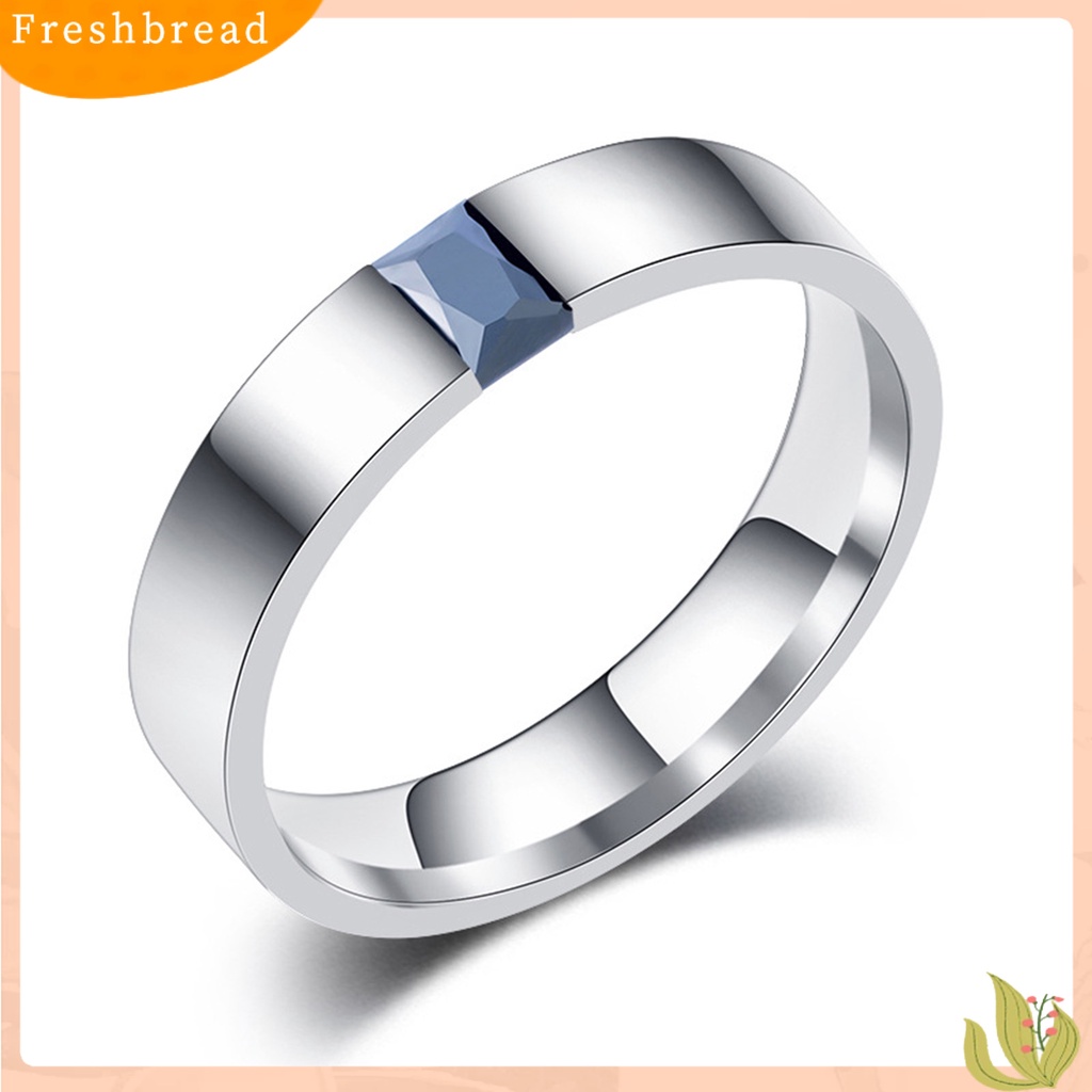 &lt; Freshbread &gt; Cincin Unisex Bright Luster Adjustable Open Design Glossy Semua Pertandingan Dekorasi Hadiah Cubic Zirconia Wanita Pria Pernikahan Pertunangan Ring Untuk Perjamuan