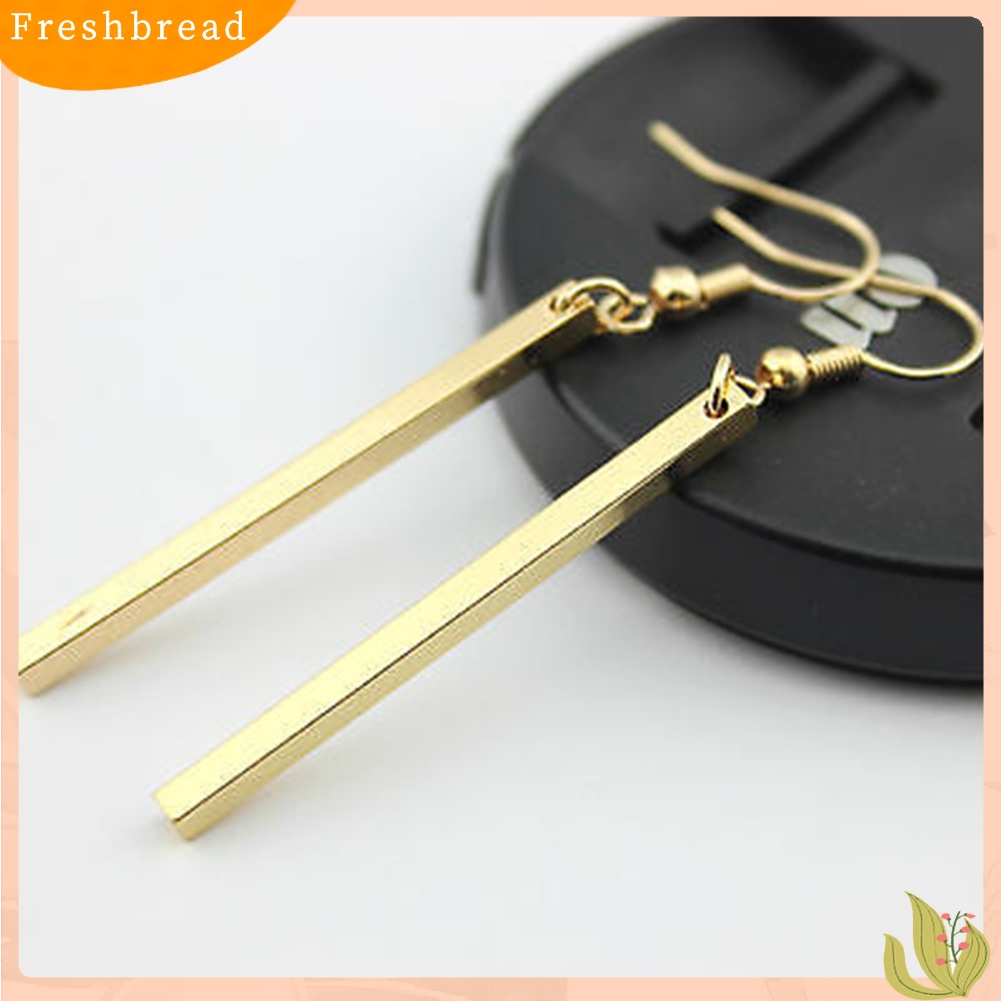 &lt; Freshbread &gt; Pesta Malam Wanita Fashion Bar Panjang Drop Menjuntai Kait Anting Perhiasan Hadiah