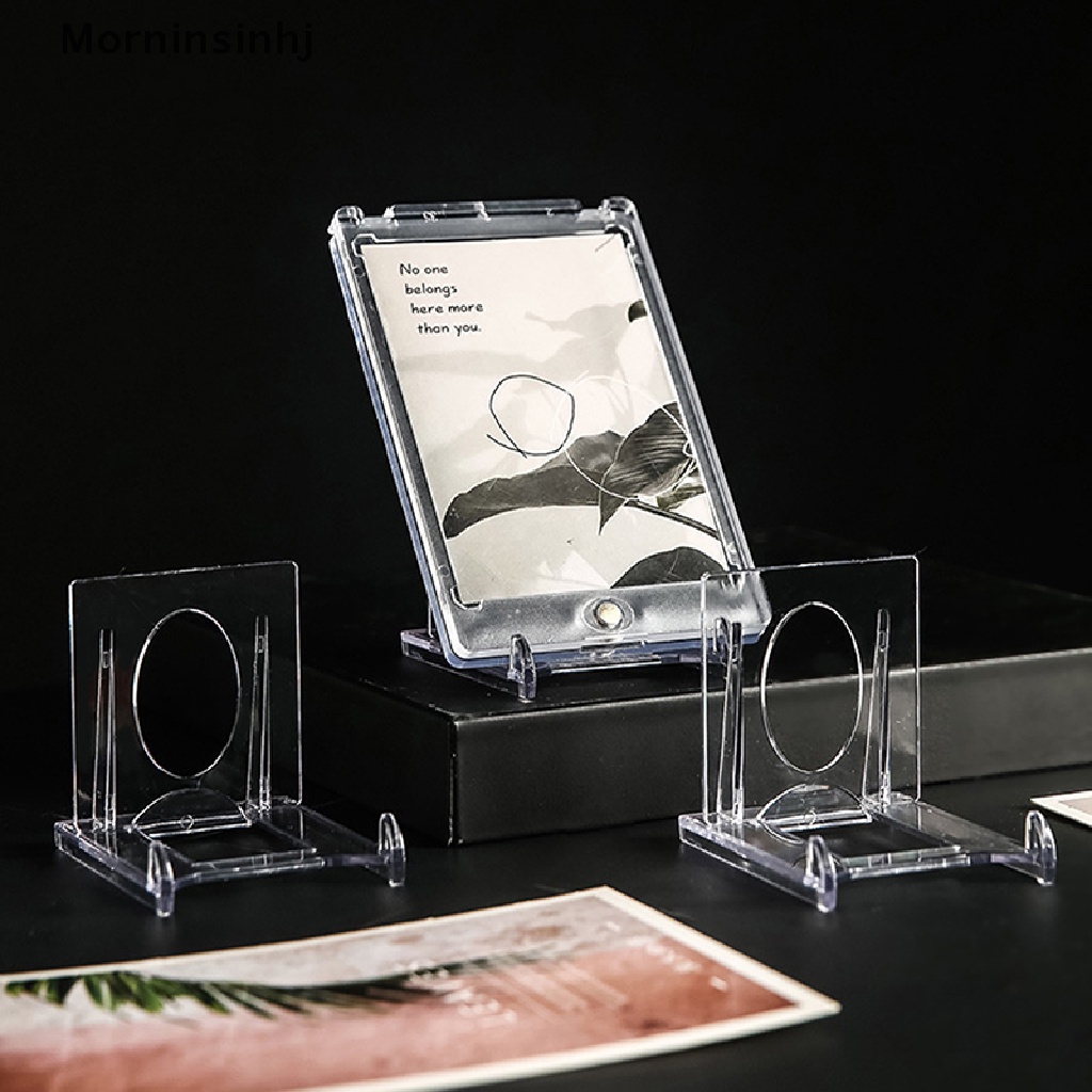 Mornin Rak Display Akrilik Adjustable Untuk Kartu Bingkai Foto Phone Name Card Holder id