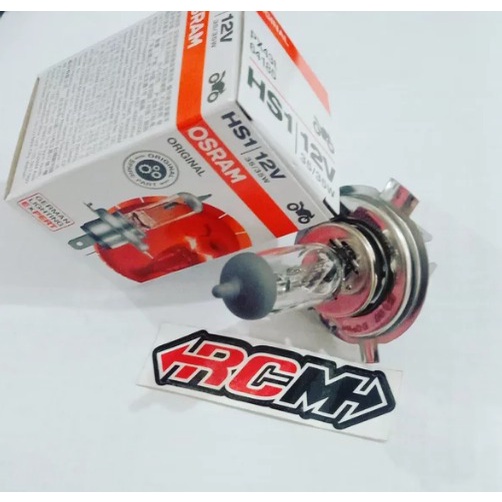 LAMPU BOHLAM BULB BOLAM DEPAN HS1 H4 12V 35W 35WATT 35 WATT VIXION OLD LAMA NVL CB150R SCOOPY-FI VERZA MX KING PULSAR APACHE NINJA R RR ORI ORIGINAL OSRAM ASLI