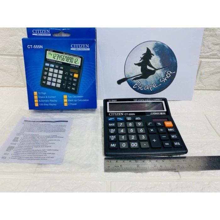 

KALKULATOR CITIZEN CT 555 N - CALCULATOR TYPE CT 555N