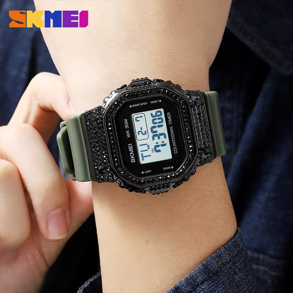 Jam Tangan Digital Pria &amp; Wanita SKMEI 2000 LED Anti Air Original