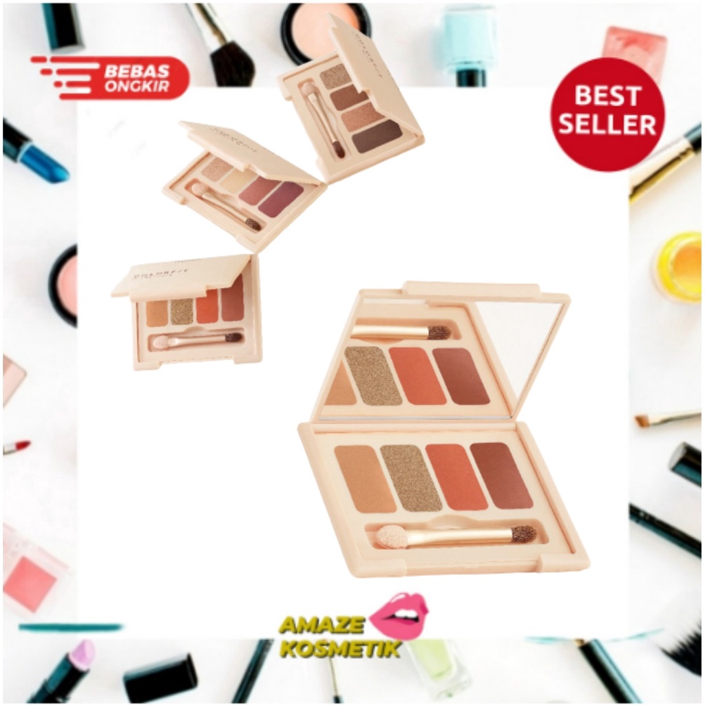 WARDAH Colorfit Quad Eye Palette / Eyeshadow Palete 6g [ Amaze_Kosmetik ]