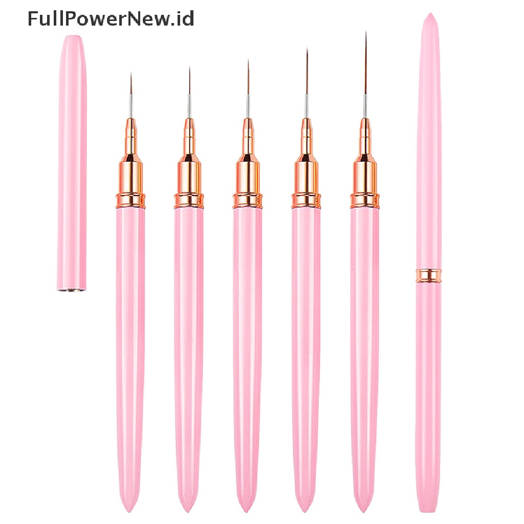 Power 1PC Nail Art Liner Pager Pen 3D Tips DIY Acrylic UV Gel Brushes Menggambar ID