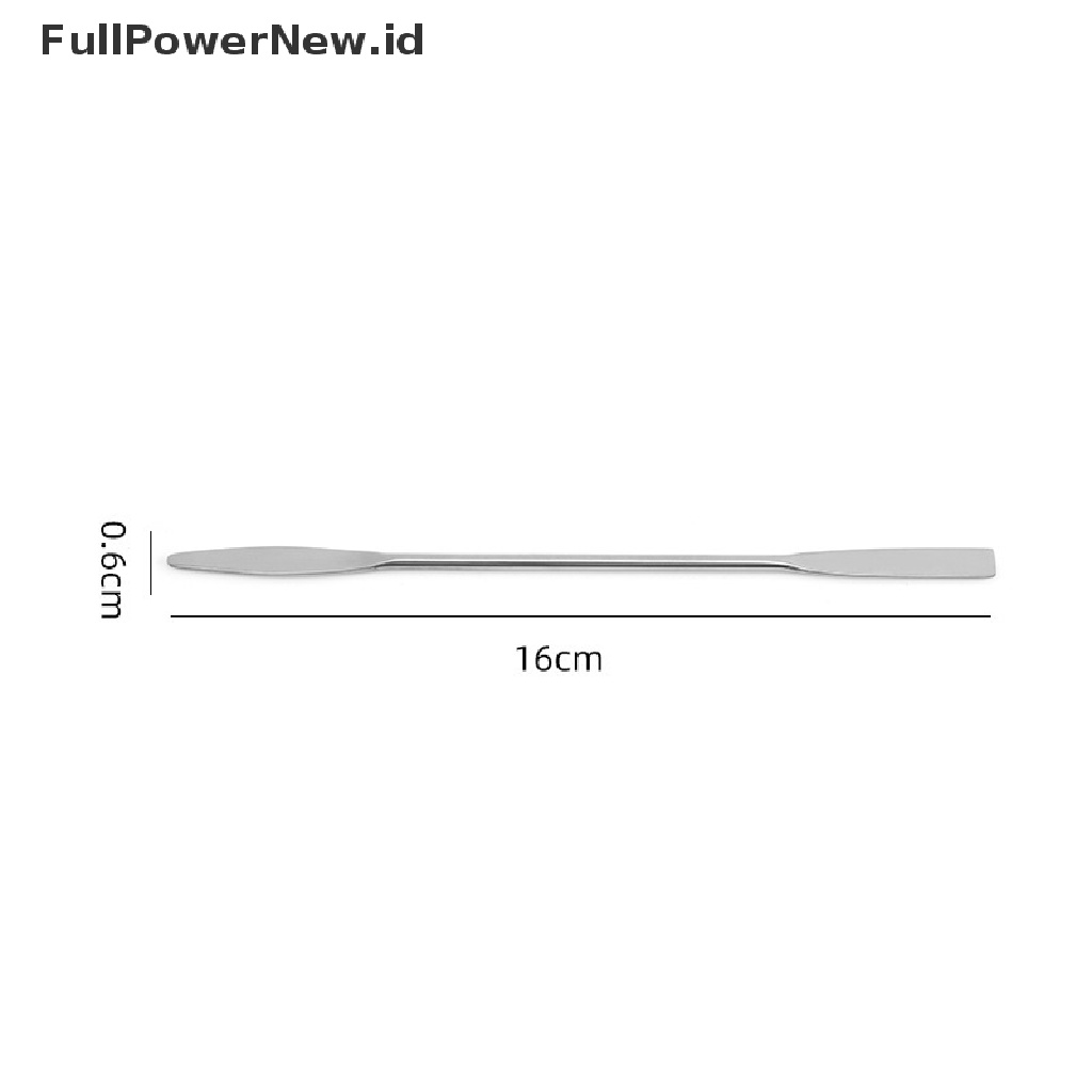 Power Dual Head Alat Spatula Pencampur Make up Kosmetik Bahan Stainless Steel Untuk Palet ID