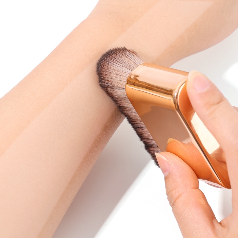 1pc Multifungsi Besar Siku Tanpa Jejak Foundation Makeup Brush Portable Rambut Lembut Longgar Bedak Blush Brush Alat Kosmetik