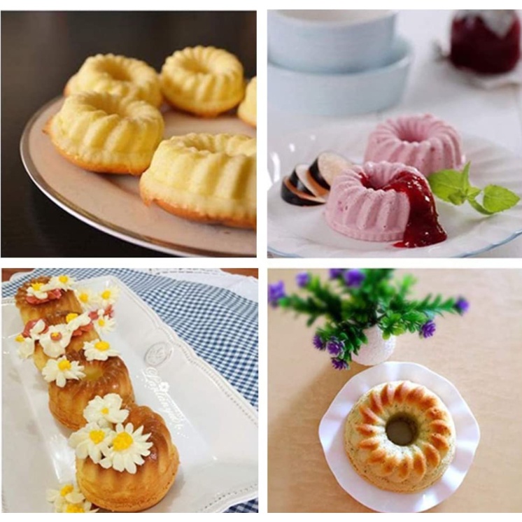 Cetakan Silikon Muffin Cupcake Puding Bento Hat Shape Cake Mould BPA Free