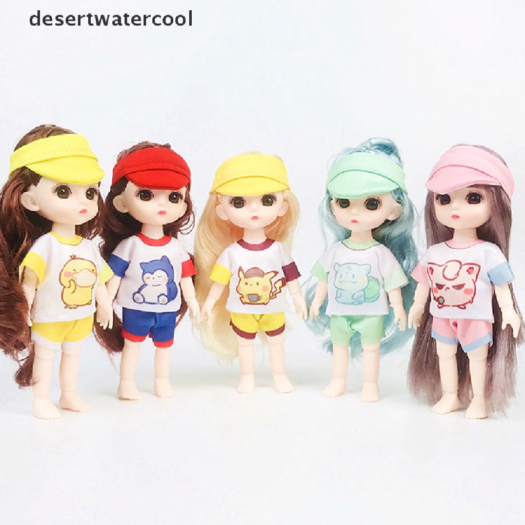 Deid Set Baju Untuk Boneka 16-17cm Setelan Fashion ob11 1per12boneka Dress Up Baju Lucu Martijn