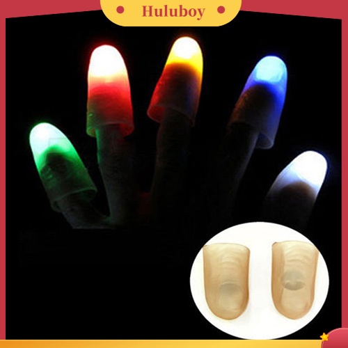 {In Stock} Magic Super Bright Light Up Jempol Jari Trik Muncul Lampu Penutup Jari