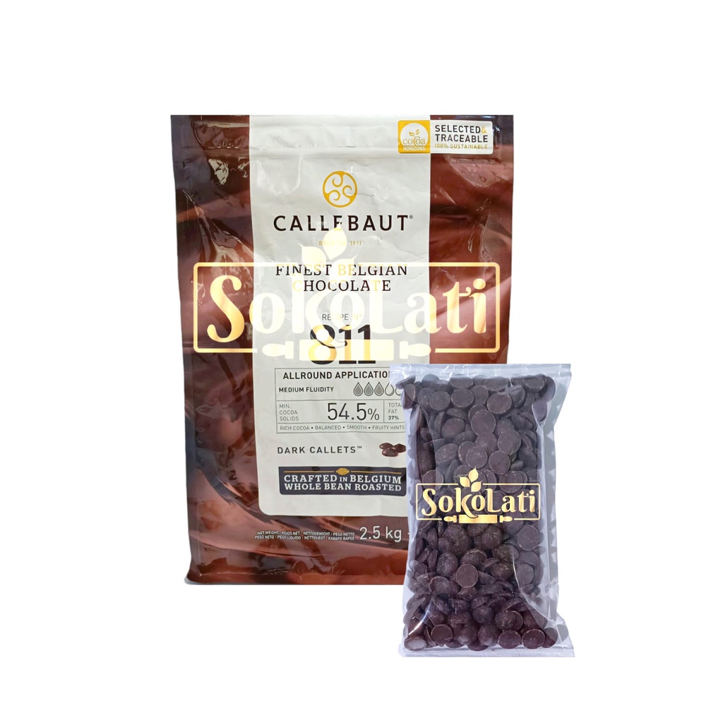 

[Ready-Stock] Callebaut coklat couverture Dark 811 54.6%, 250gr