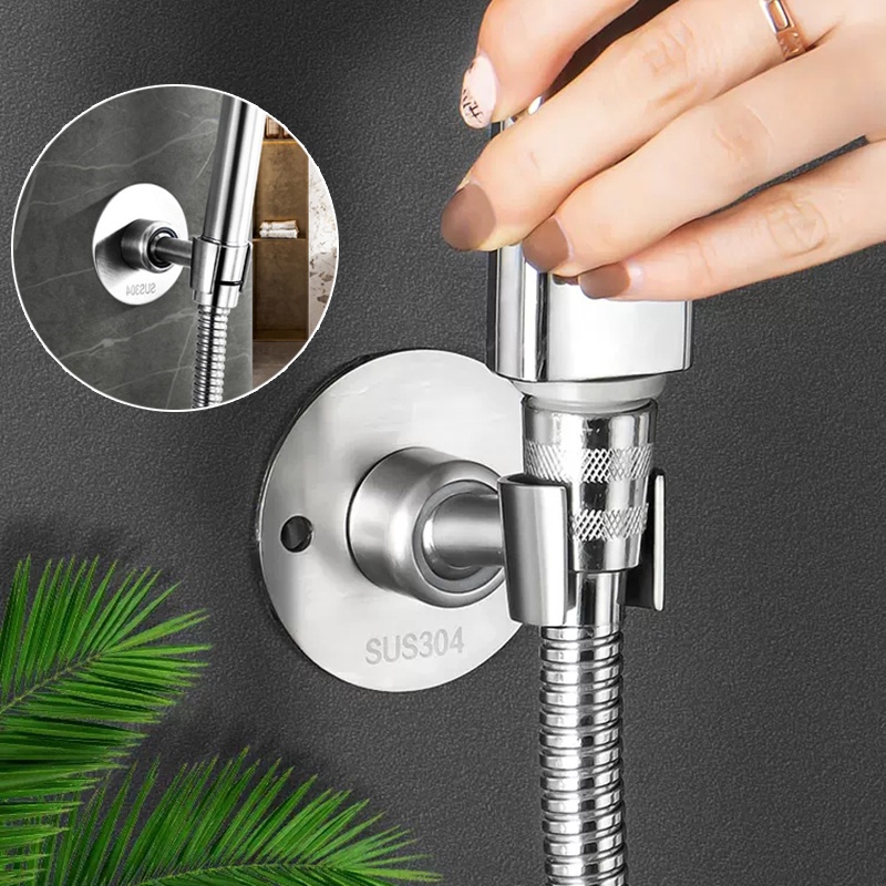 Holder Kepala Shower Tempel Dinding Kamar Mandi Dengan Sekrup/Braket Showerhead Sudut Adjustable Stainless Steel304